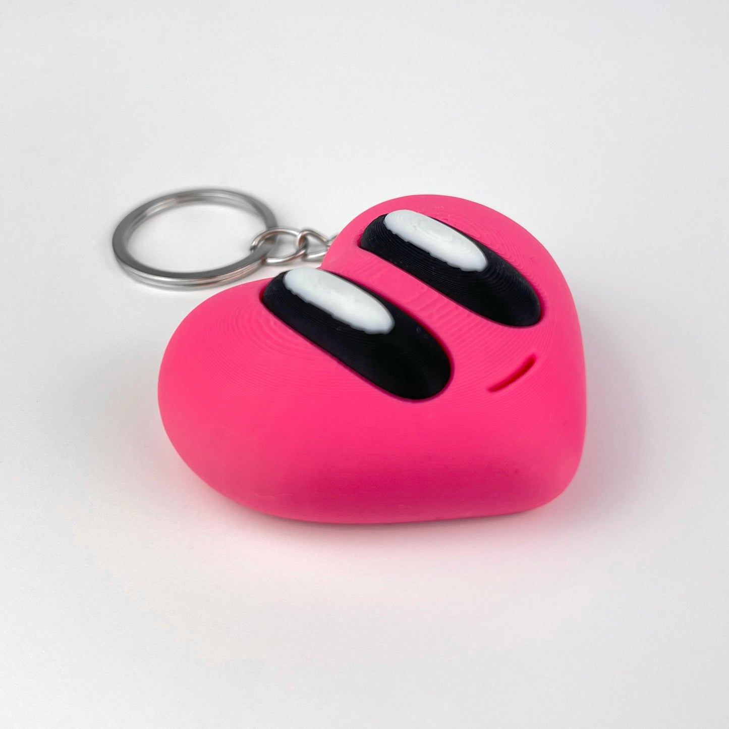 Breloc Inima Valentine's Day / Ziua Indragostitilor, 3D, Roz