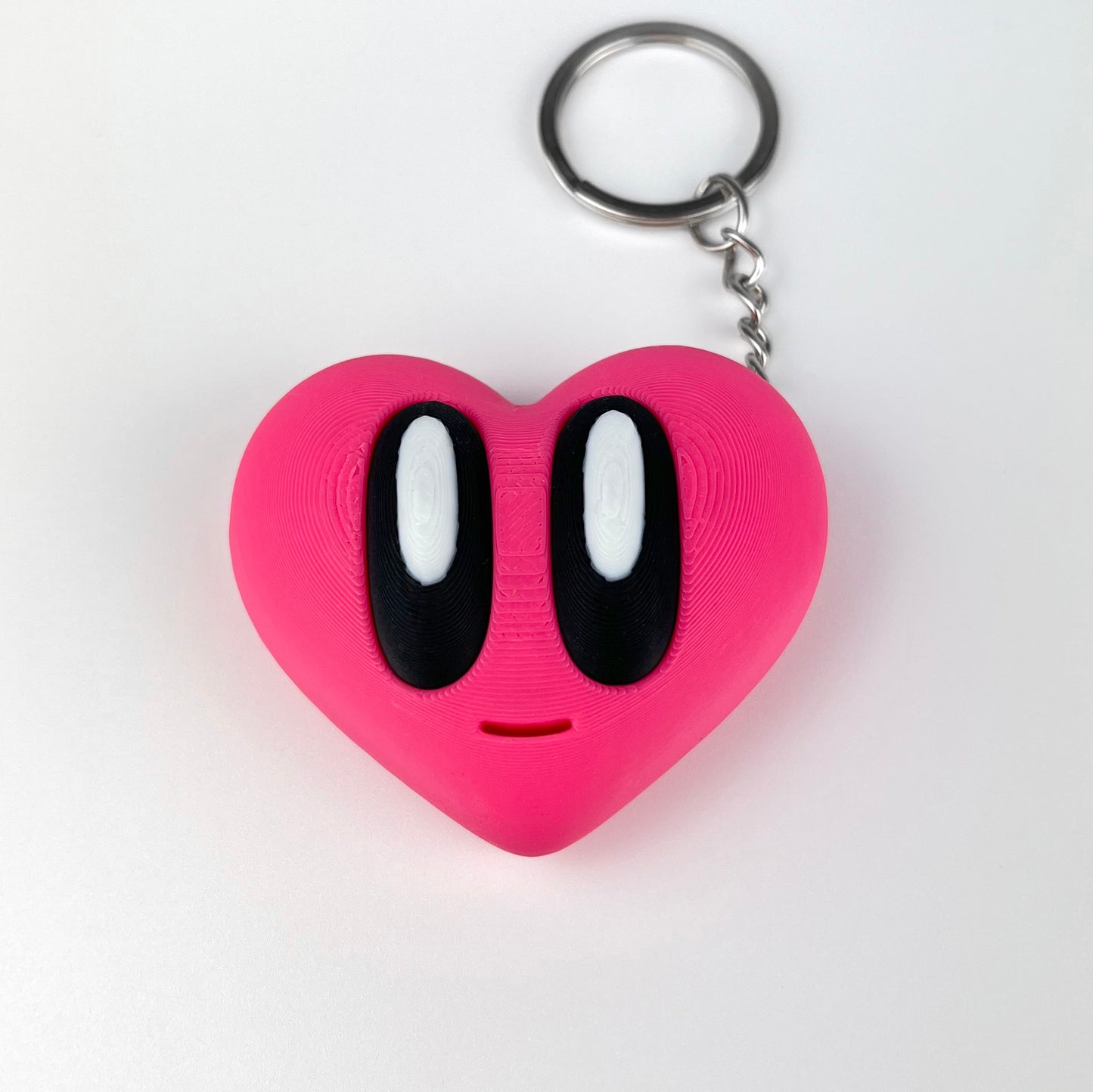 Breloc Inima Valentine's Day / Ziua Indragostitilor, 3D, Roz