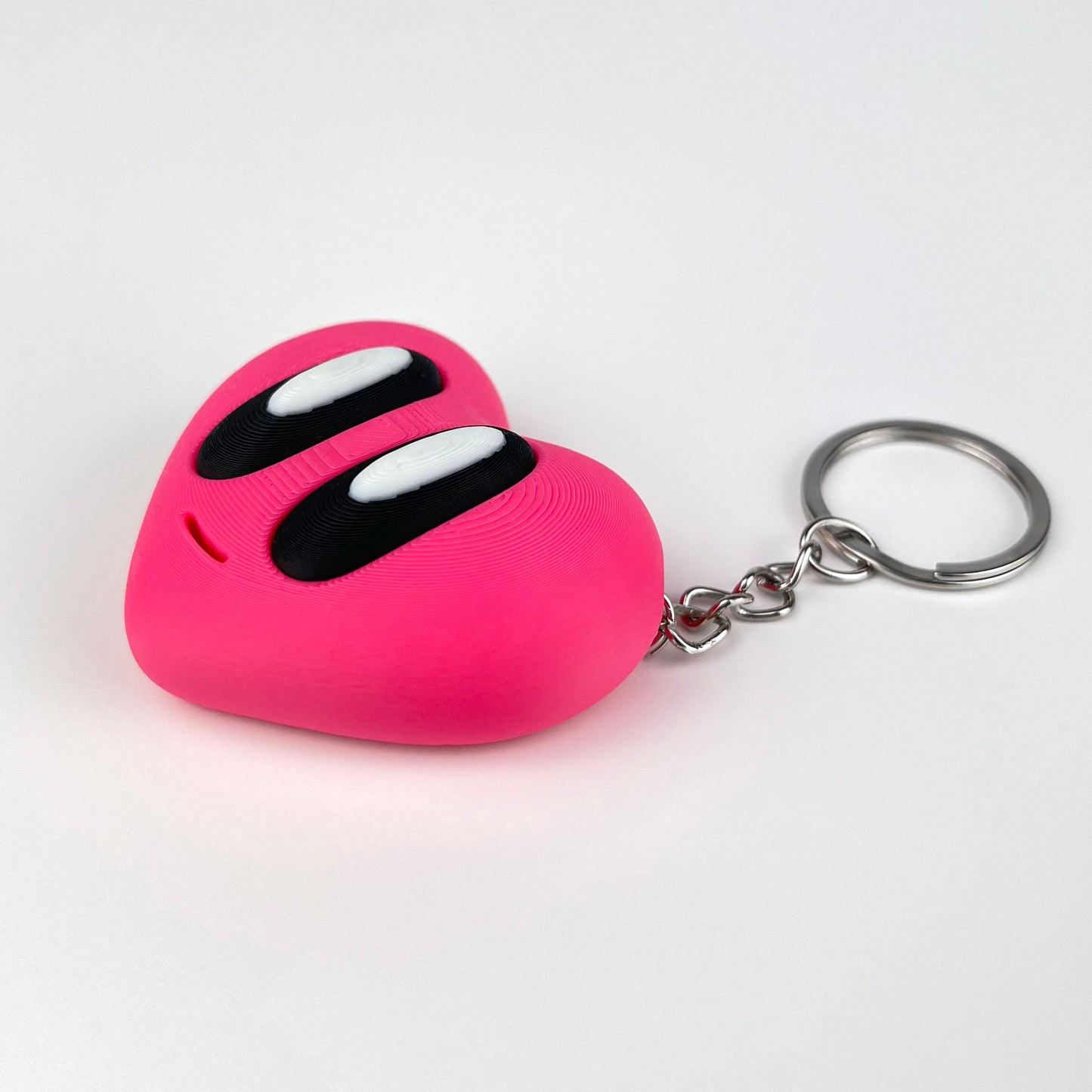 Breloc Inima Valentine's Day / Ziua Indragostitilor, 3D, Roz
