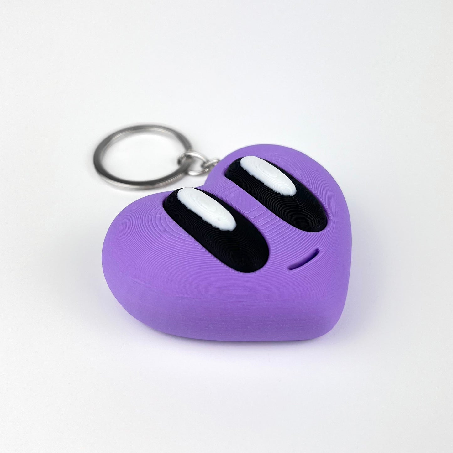 Breloc Inima Valentine's Day / Ziua Indragostitilor, 3D, Mov