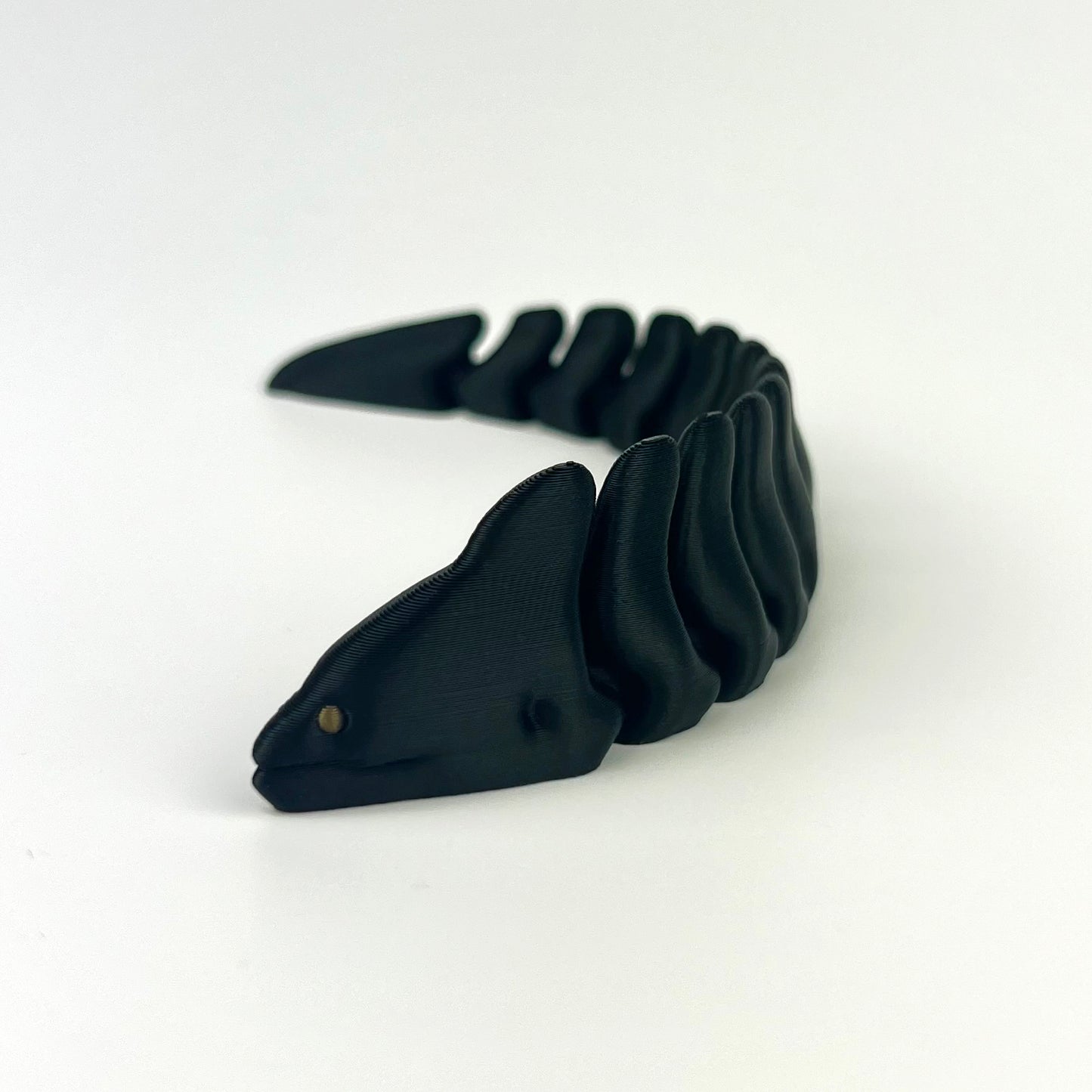 Figurina Tipar Electric 3D, Negru, Flexibil, 16cm