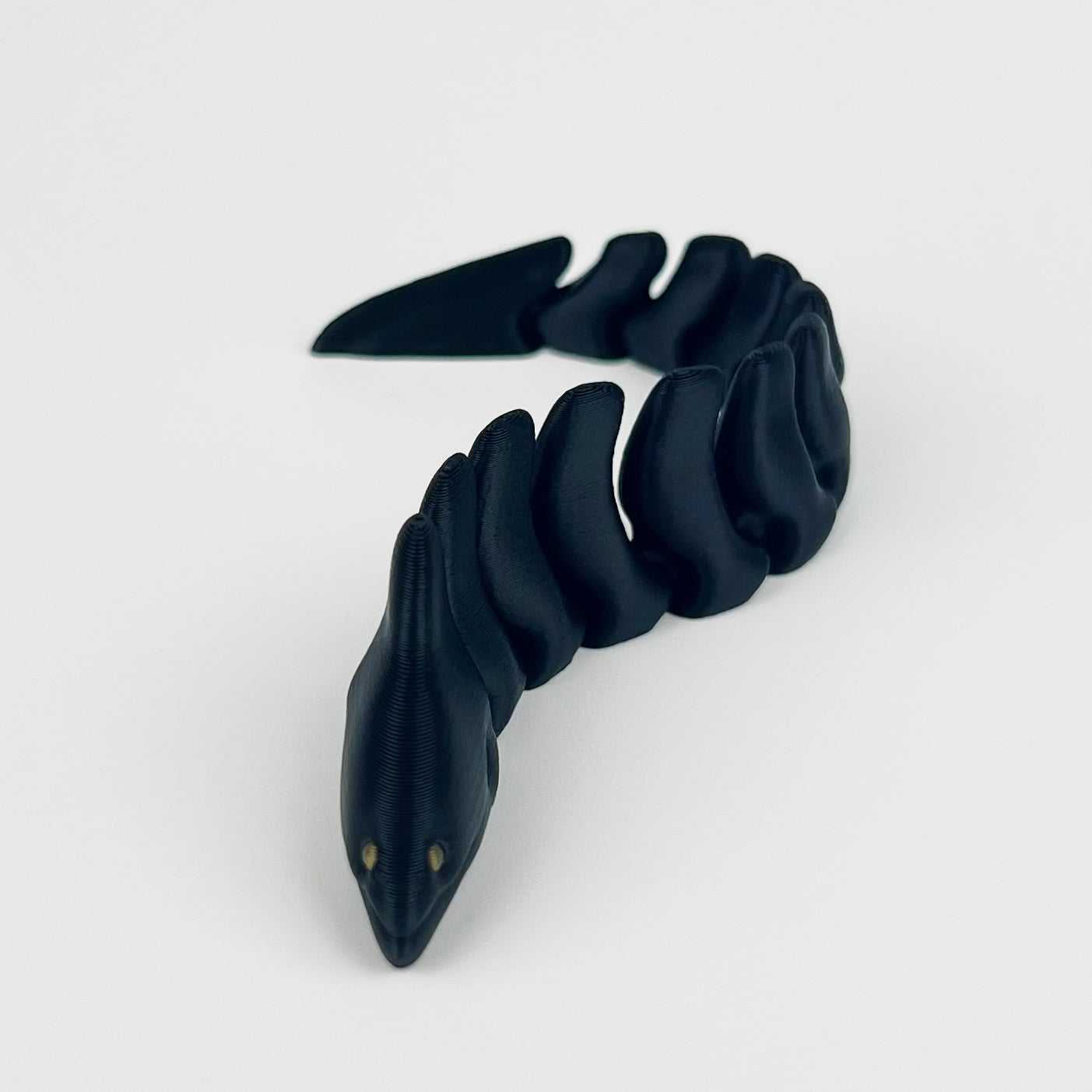 Figurina Tipar Electric 3D, Negru, Flexibil, 16cm