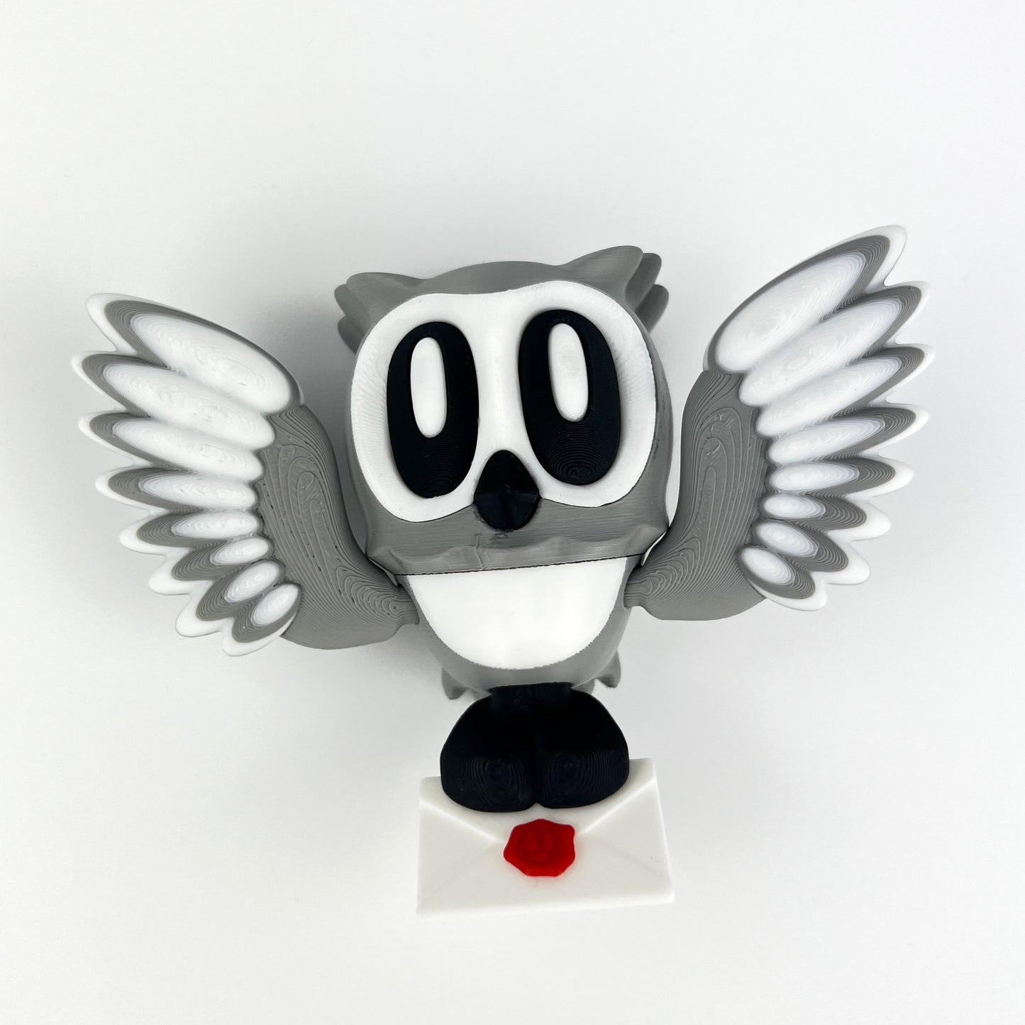 Set Figurine Bufnita Hedwig – Harry Potter 3D, cu Buturuga Magnetica Frigider, Crenguta si Soarece – Set Decorativ