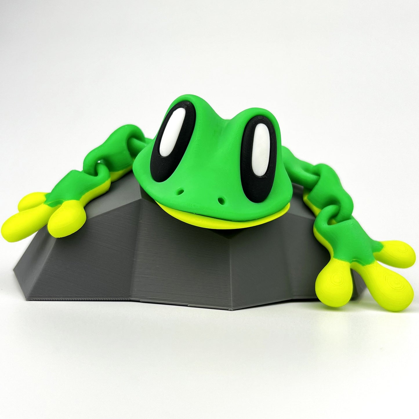Figurina Gecko 3D Magnetic cu Ascunzatoare, Verde, Flexibil 18Cm