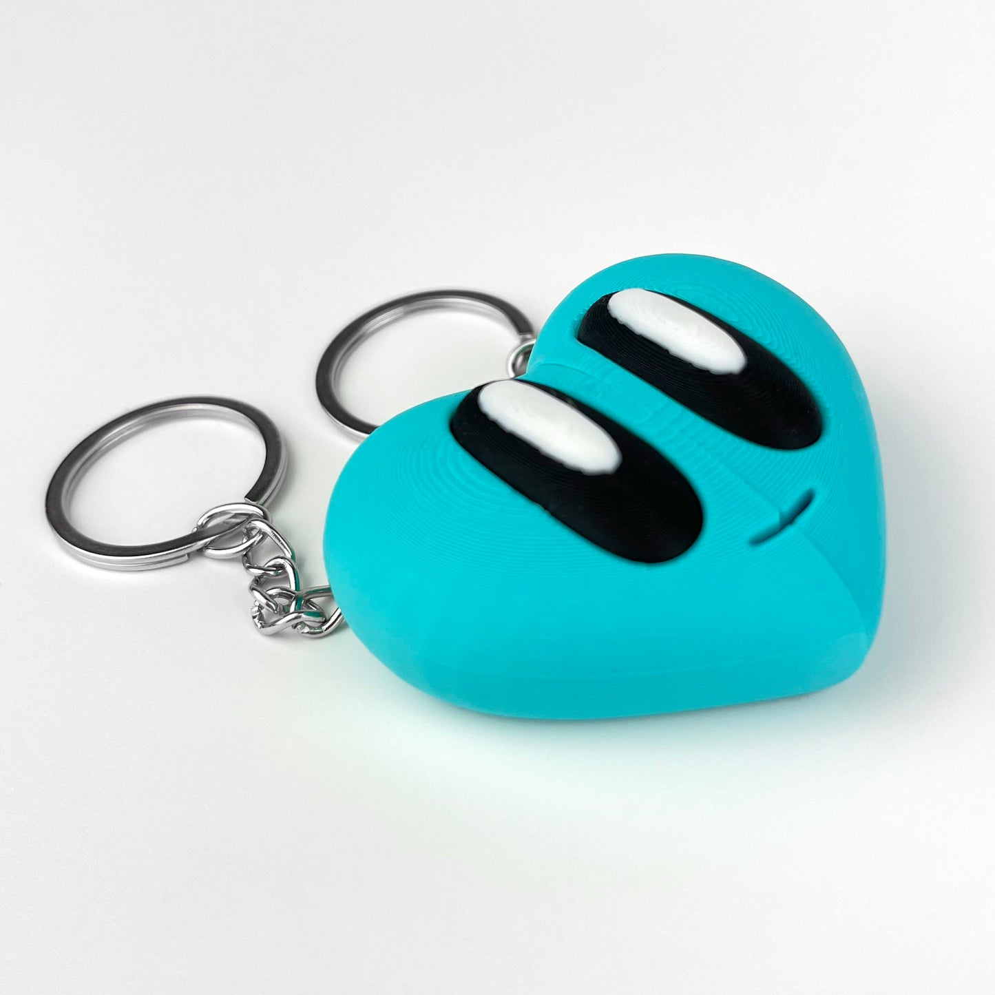 Set Brelocuri Inima Valentine's Day / Ziua Indragostitilor cu Magnet, 3D, Albastru