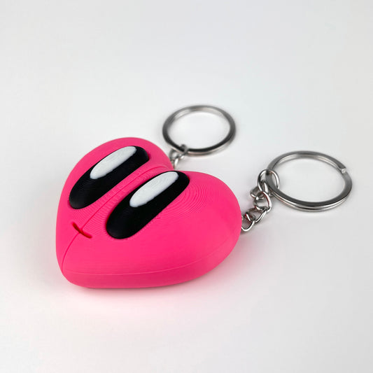 Set Brelocuri Inima Valentine's Day / Ziua Indragostitilor cu Magnet, 3D, Roz