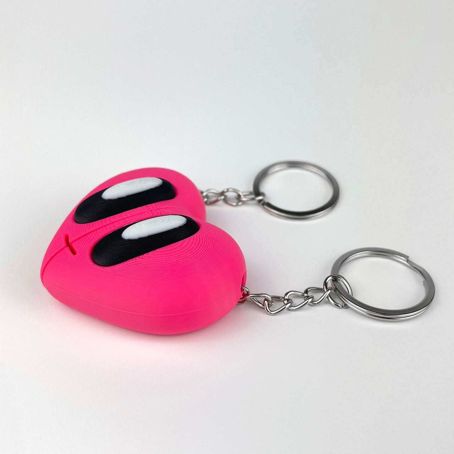 Set Brelocuri Inima Valentine's Day / Ziua Indragostitilor cu Magnet, 3D, Roz