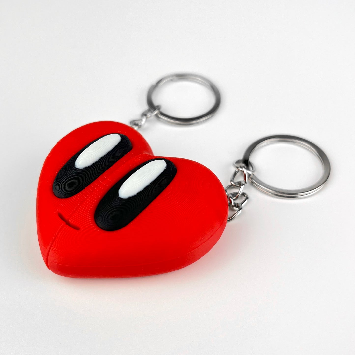 Set Brelocuri Inima Valentine's Day / Ziua Indragostitilor cu Magnet, 3D, Rosu