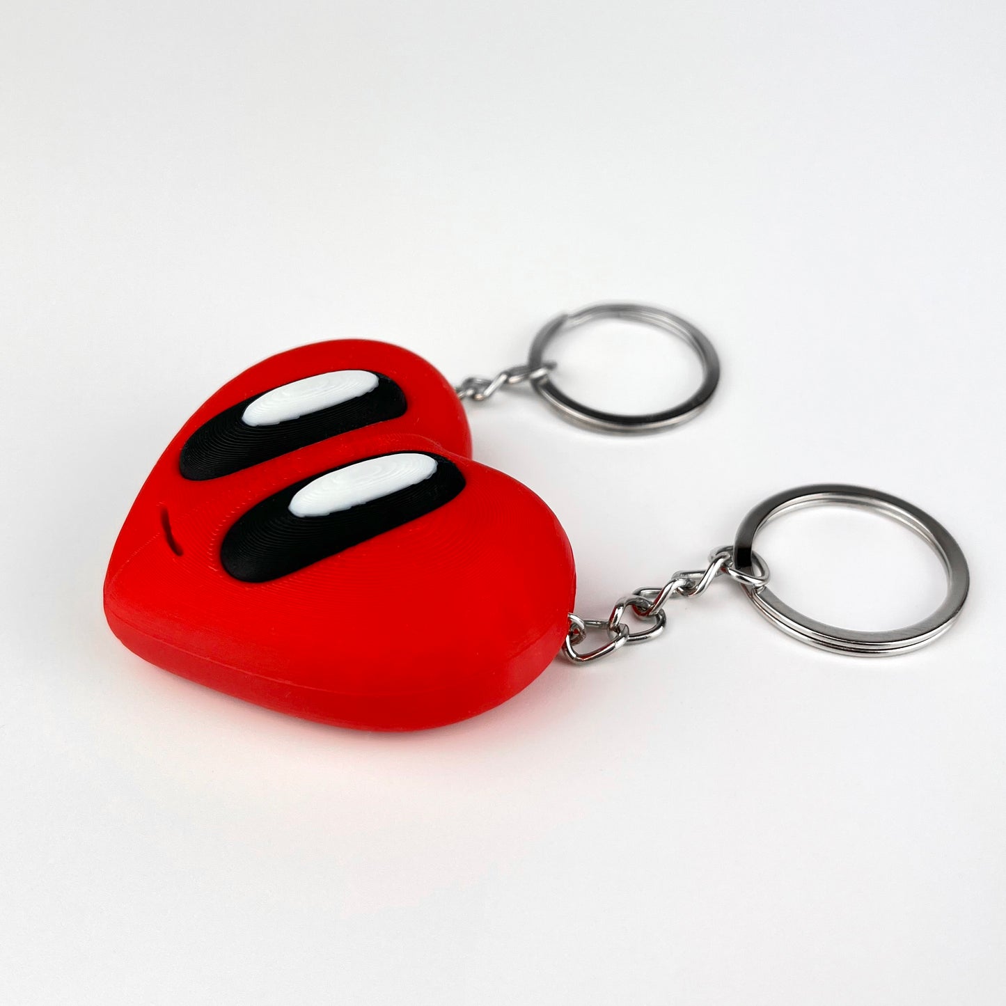 Set Brelocuri Inima Valentine's Day / Ziua Indragostitilor cu Magnet, 3D, Rosu