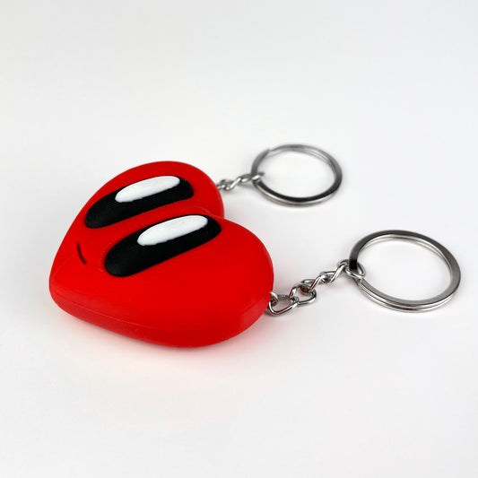 Set Brelocuri Inima Valentine's Day / Ziua Indragostitilor cu Magnet, 3D, Rosu