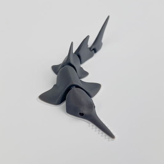 Figurina Peste Fierastrau / Sawfish 3D, Flexibil, 10cm