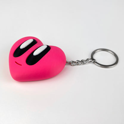 Breloc Inima Valentine's Day / Ziua Indragostitilor, 3D, Roz