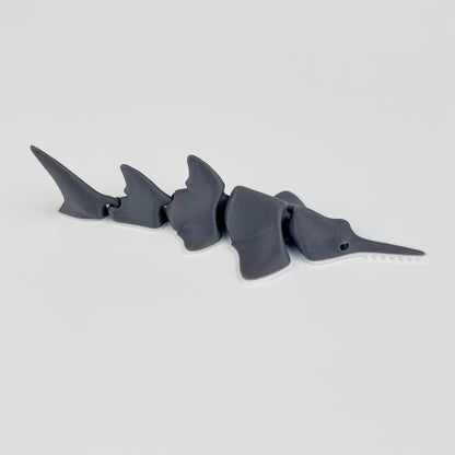 Figurina Peste Fierastrau / Sawfish 3D, Flexibil, 10cm
