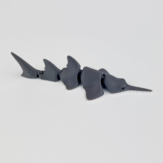 Figurina Peste Fierastrau / Sawfish 3D, Flexibil, 10cm