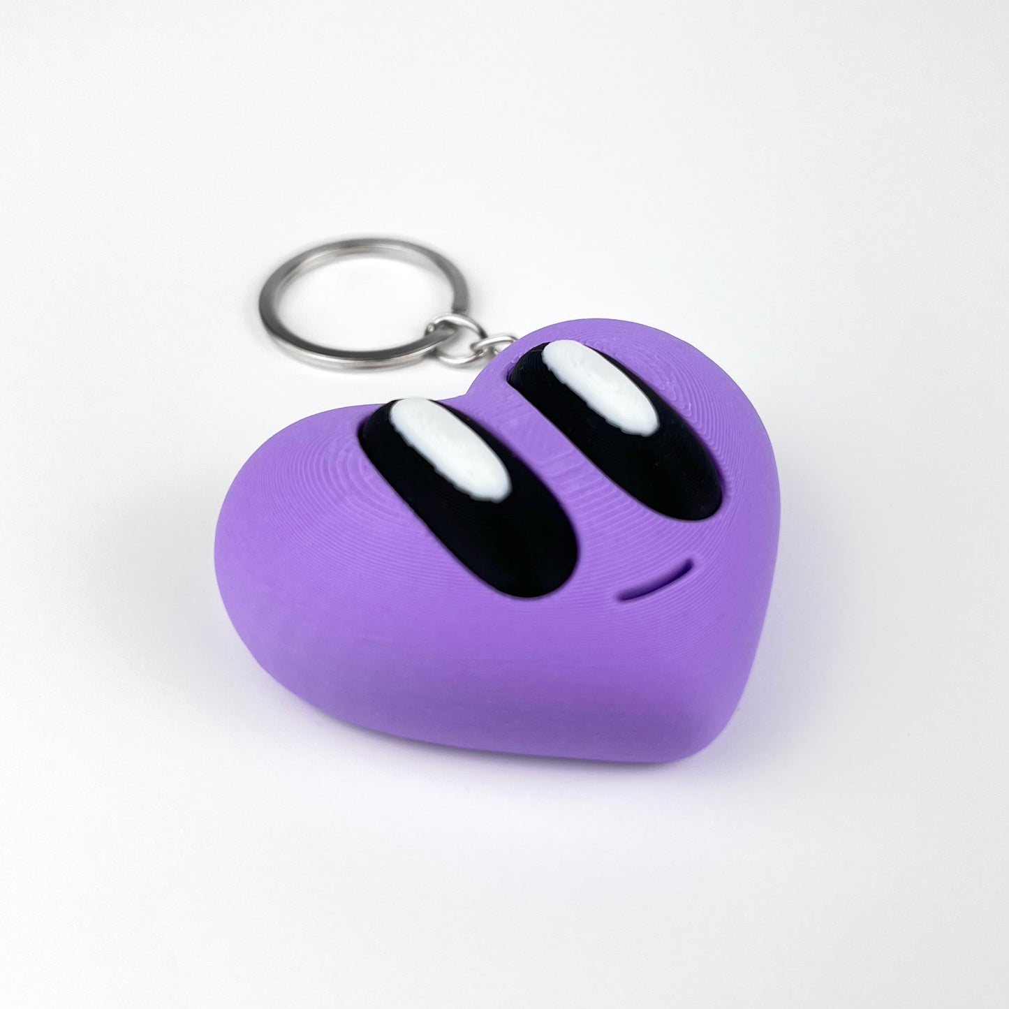 Breloc Inima Valentine's Day / Ziua Indragostitilor, 3D, Mov