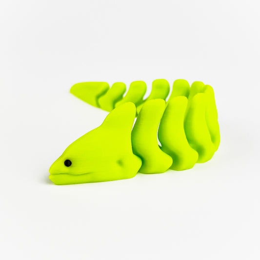 Figurina Tipar Electric 3D, Galben-Neon, Flexibil, 16cm