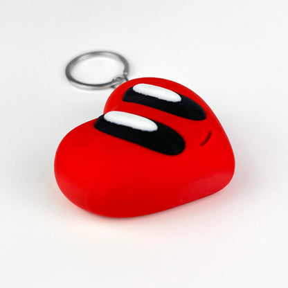 Breloc Inima Valentine's Day / Ziua Indragostitilor, 3D, Rosu