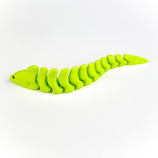 Figurina Tipar Electric 3D, Galben-Neon, Flexibil, 16cm