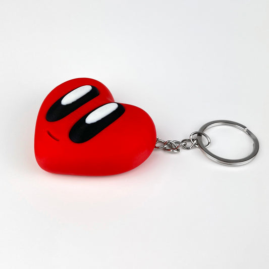 Breloc Inima Valentine's Day / Ziua Indragostitilor, 3D, Rosu