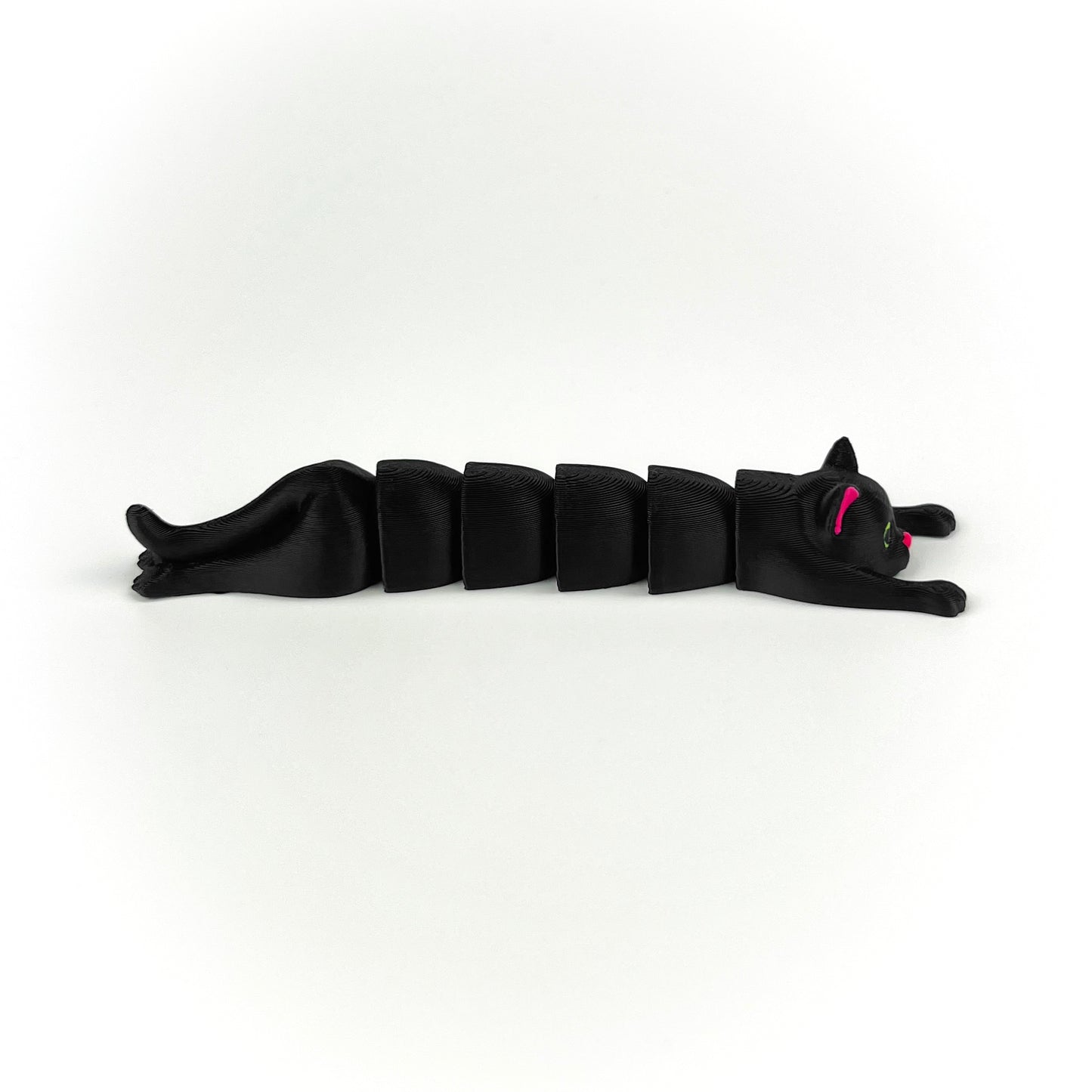 Figurina Pisica Neagra - Yin 3D, Flexibil, 10cm