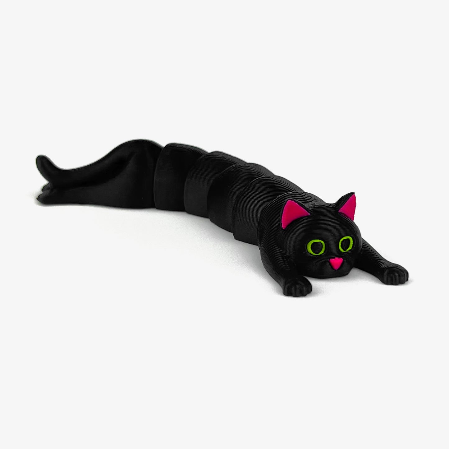 Figurina Pisica Neagra - Yin 3D, Flexibil, 10cm