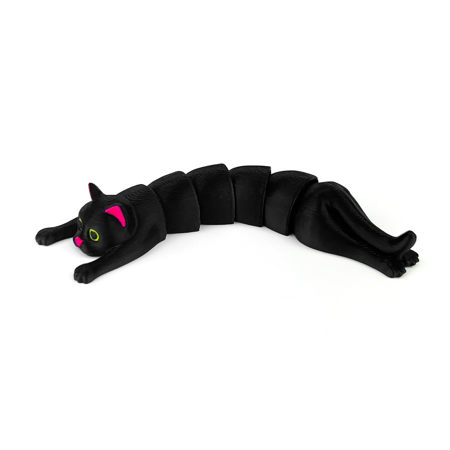 Figurina Pisica Neagra - Yin 3D, Flexibil, 10cm