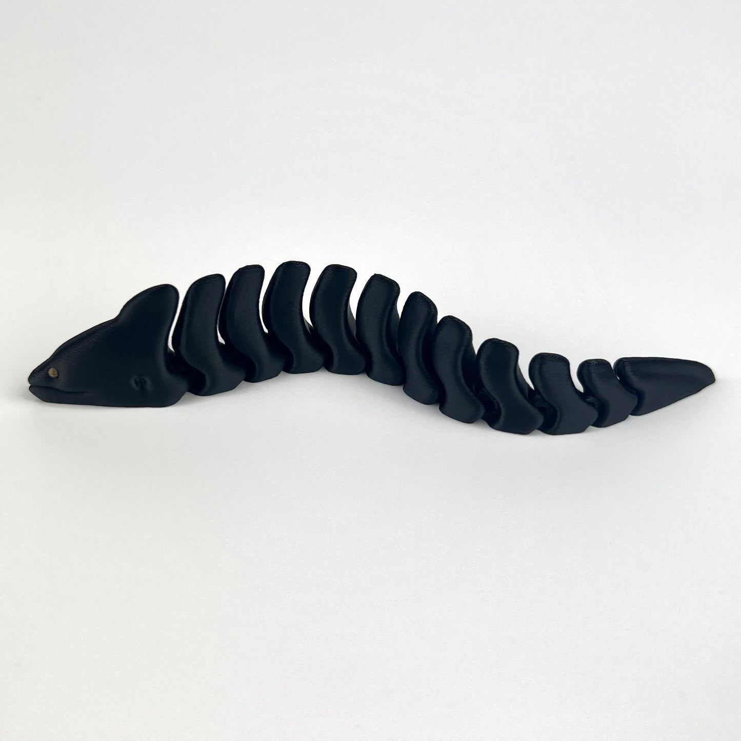 Figurina Tipar Electric 3D, Negru, Flexibil, 16cm