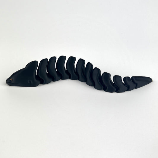 Figurina Tipar Electric 3D, Negru, Flexibil, 16cm
