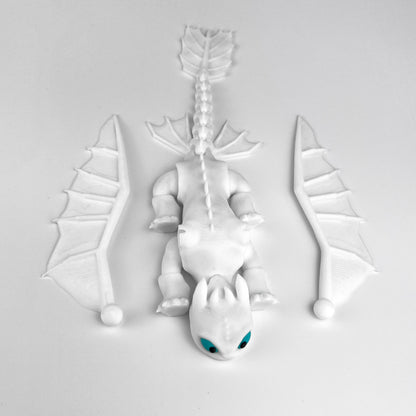 Figurină Dragon Light Fury - How To Train Your Dragon