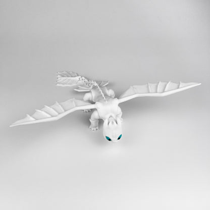 Figurină Dragon Light Fury - How To Train Your Dragon
