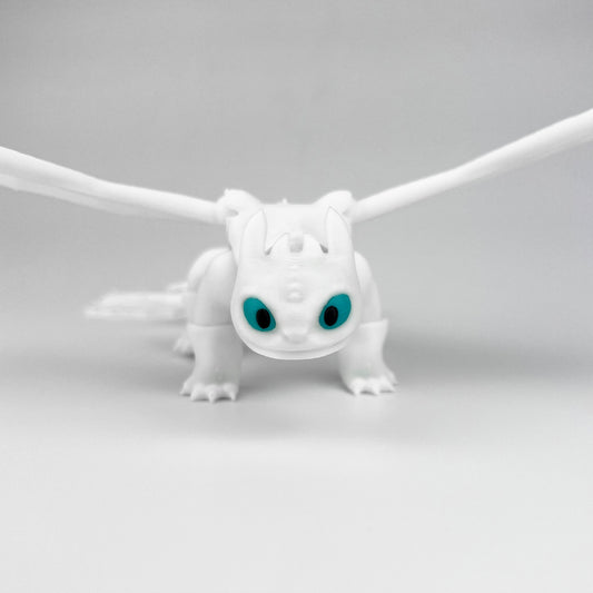 Figurină Dragon Light Fury - How To Train Your Dragon