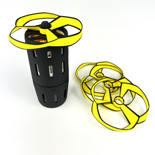 Set Lansator cu Elice / Disc, Negru, 15Cm