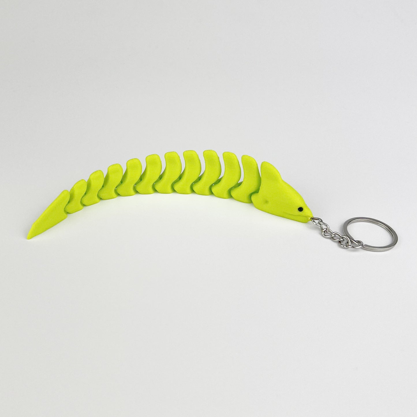 Breloc Tipar Electric 3D, Verde-Neon, Flexibil, 16cm