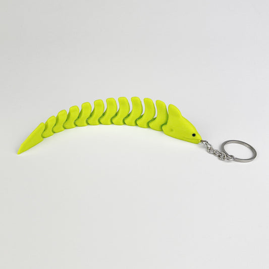 Breloc Tipar Electric 3D, Verde-Neon, Flexibil, 16cm