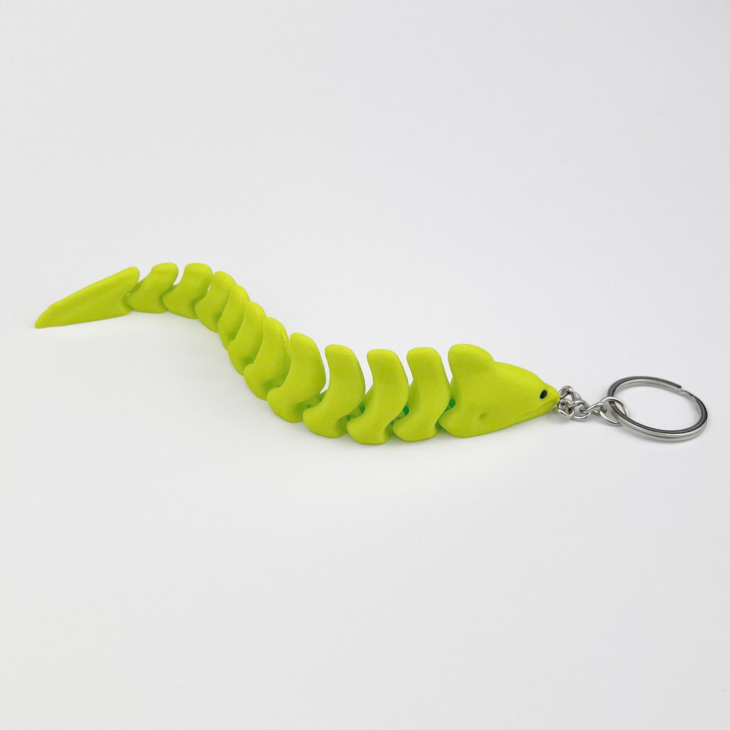 Breloc Tipar Electric 3D, Verde-Neon, Flexibil, 16cm