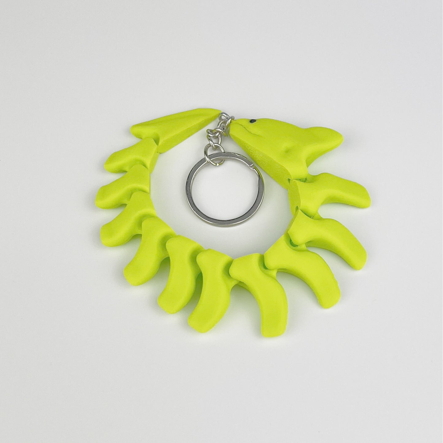 Breloc Tipar Electric 3D, Verde-Neon, Flexibil, 16cm