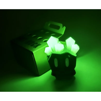 Figurina Pet Rock 3D, cu Cristale Fosforescente si Cutie de Depozitare