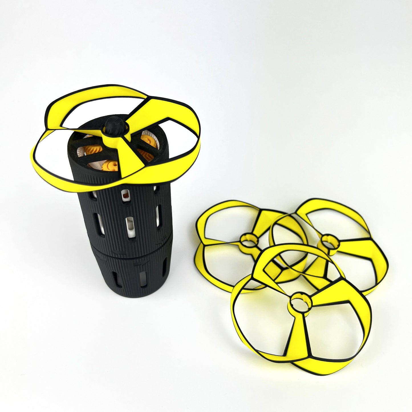 Set Lansator cu Elice / Disc, Negru, 15Cm